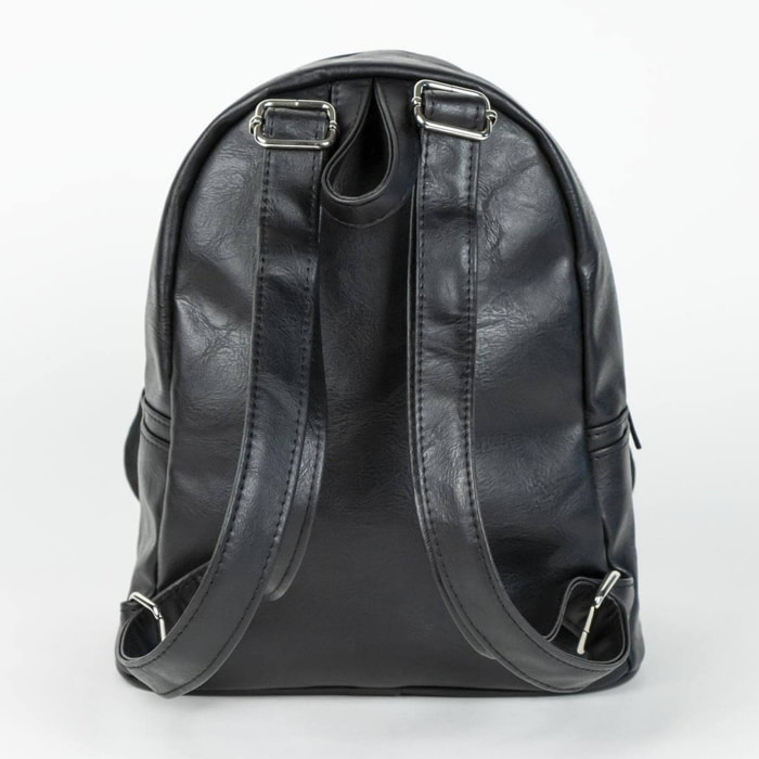 Mochila casual de star wars - color negro - 22.5x22.5x7.cm - fabricada en pu - estampado de darth vader