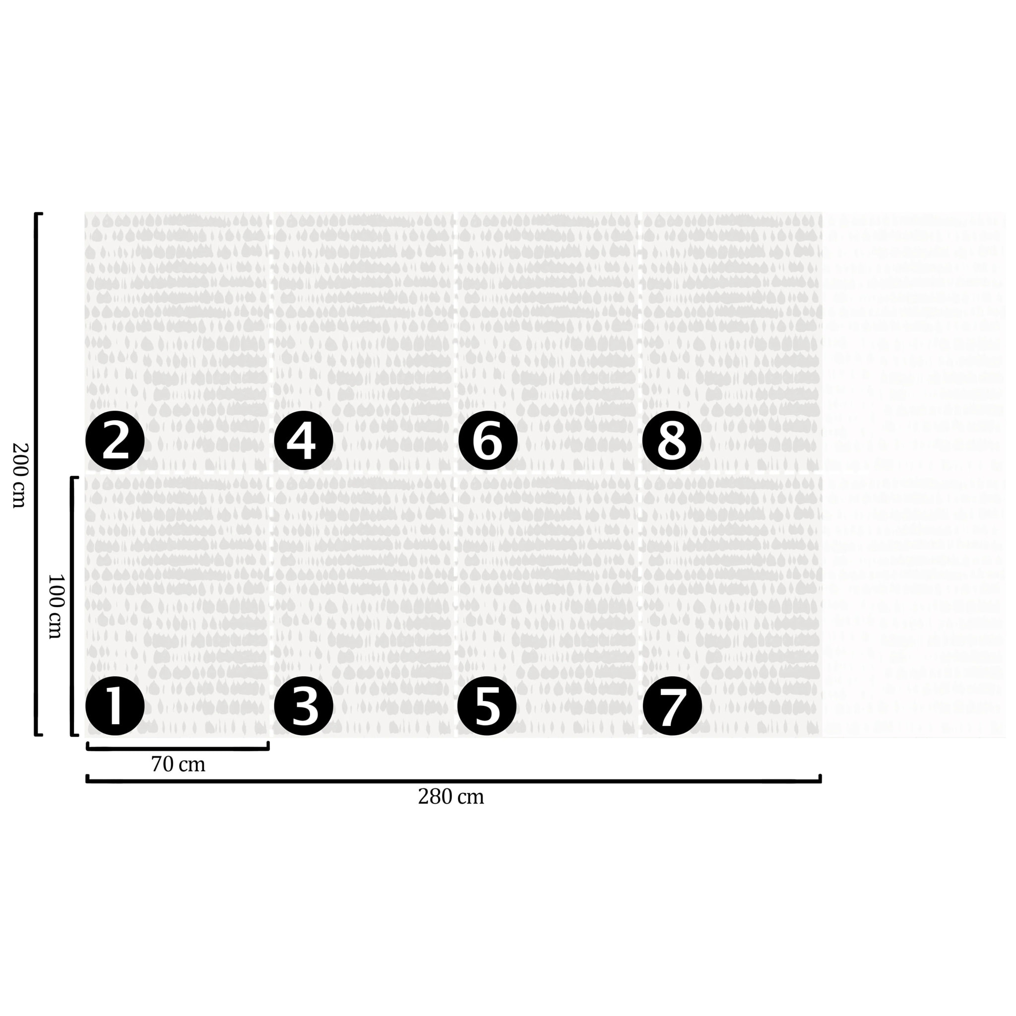 Carta da Parati Bianca Grigia