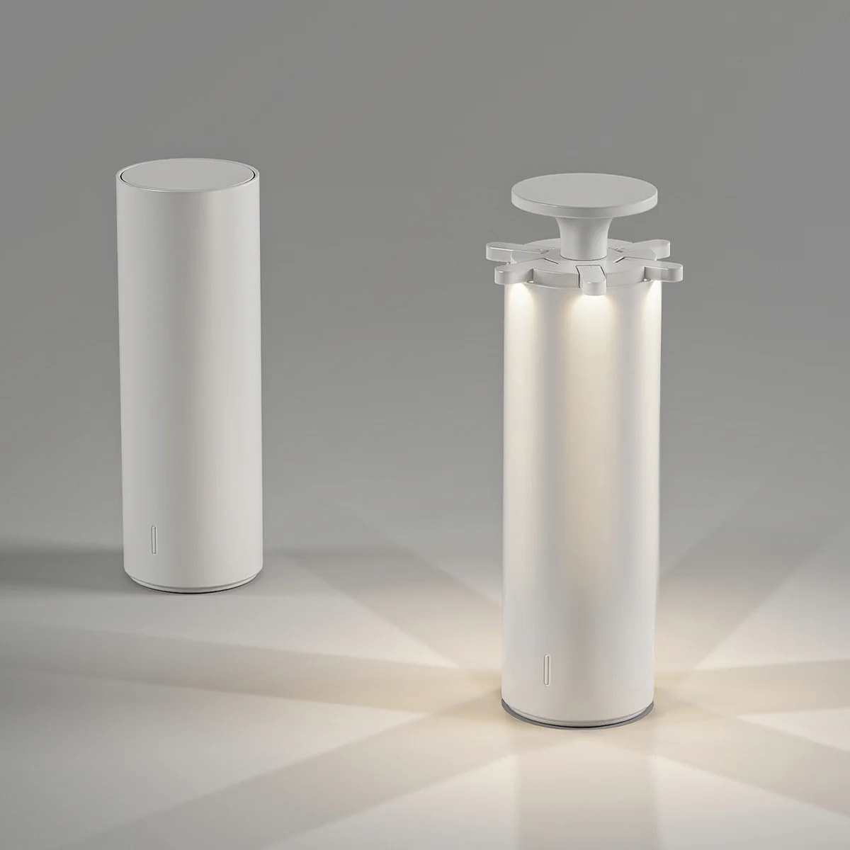 Lampe de table sans fil touch FIREWORK Blanc H24 cm