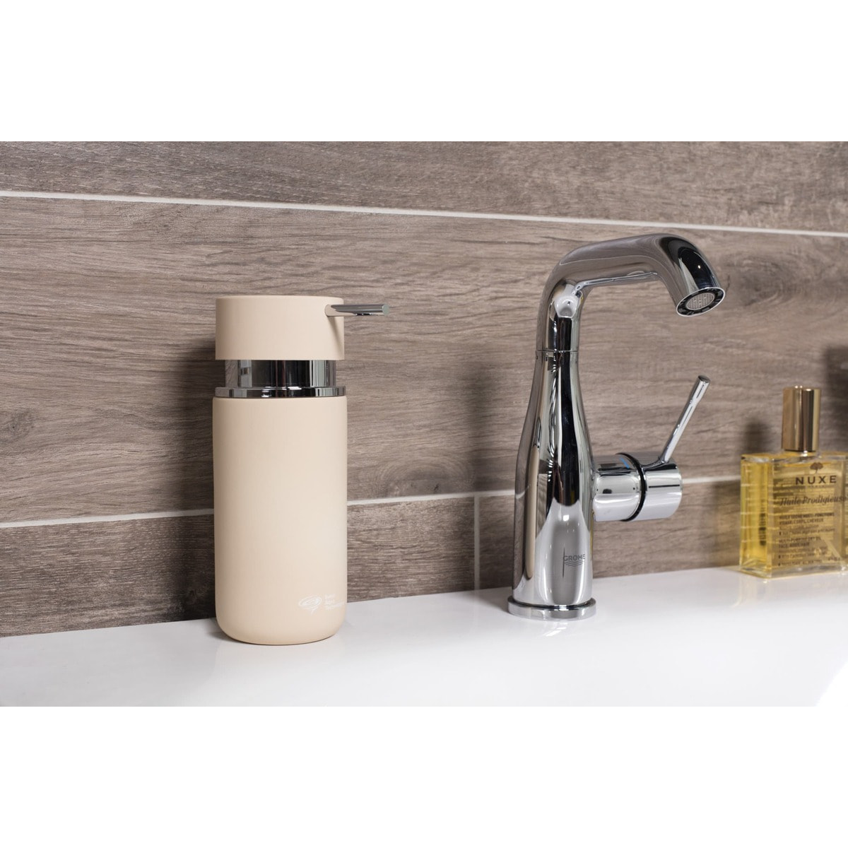 Infinitio Distributeur de savon liquide, Marron mat (SATDINFI99BE)