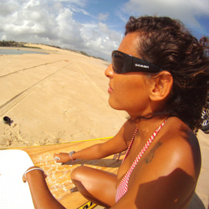 Gafas de deportes acuáticos OCEAN FUERTEVENTURA - Marrón semi / Ahumada