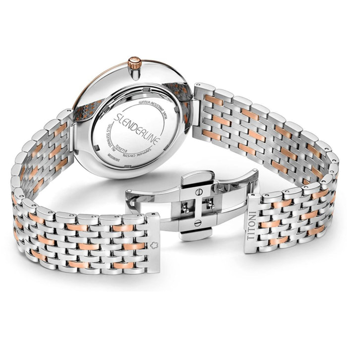 Reloj Titoni TQ52718SRG-606 Hombre Analogico Cuarzo con Correa de Acero inoxidable