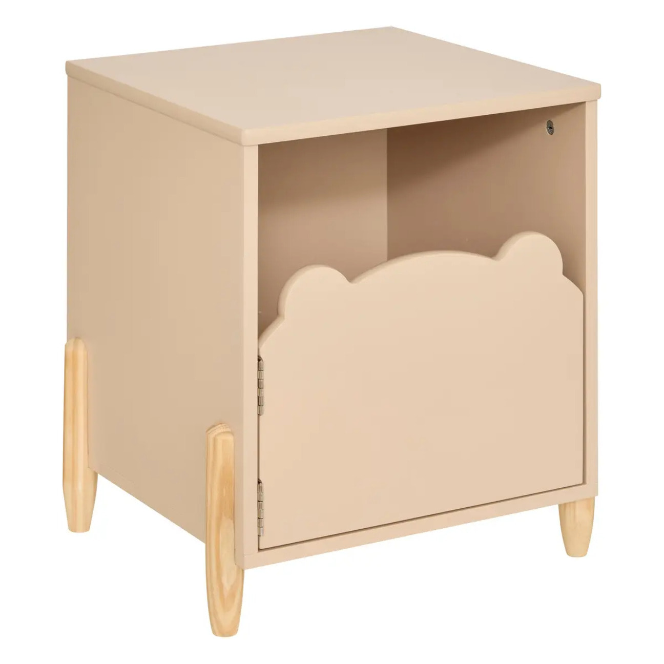 Table de chevet enfant Douceur beige 35,5x40cm