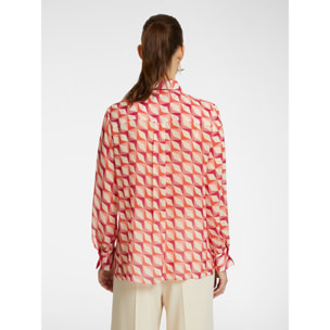 Elena Mirò - Camisa estampada - Rojo