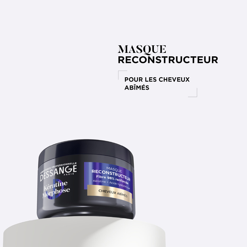 Dessange Kératine Morphose Masque Reconstructeur Cheveux Abîmés 280ml