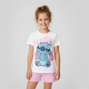 Conjunto 2 piezas Stitch - Color Blanco