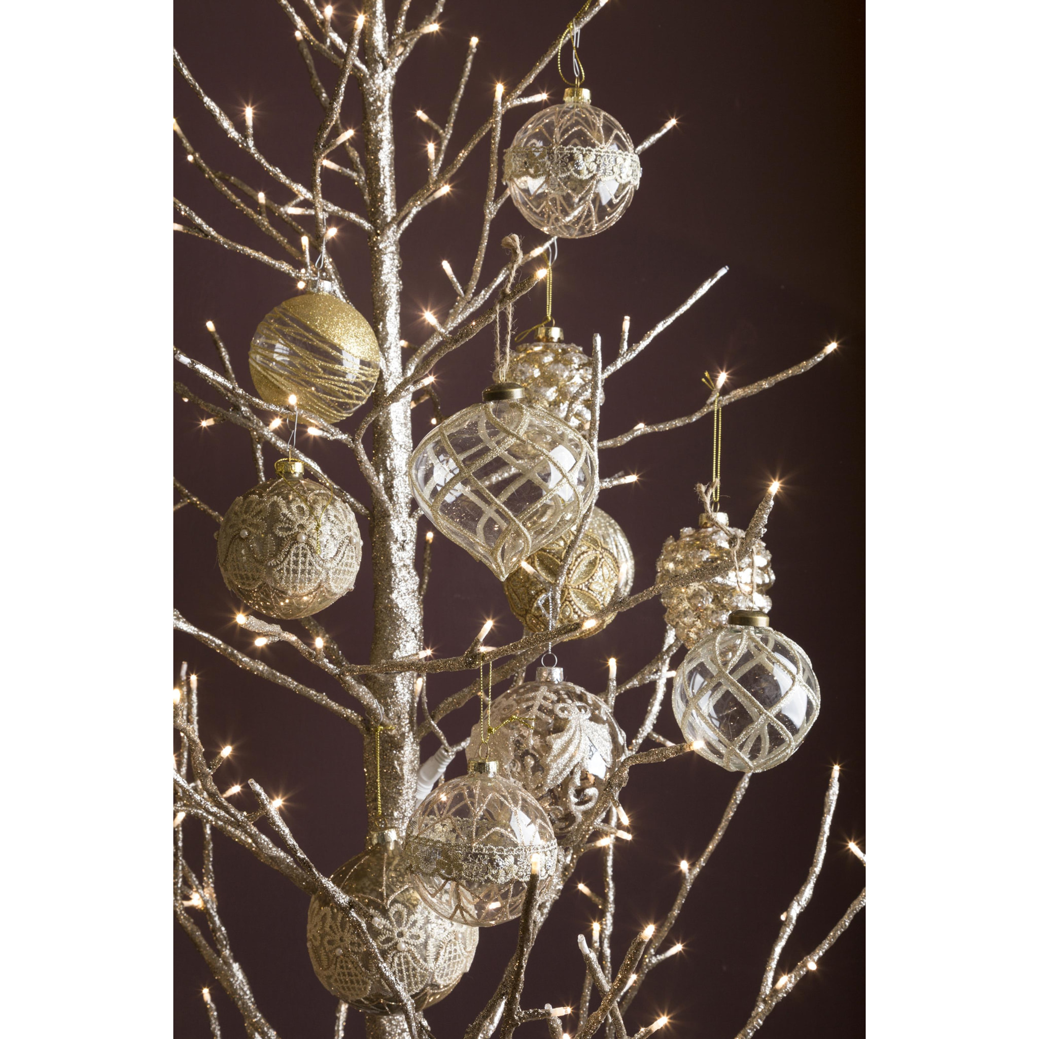 Sfera con decoro - Pezzi 12 - ORO - Bianchi Dino SpA
