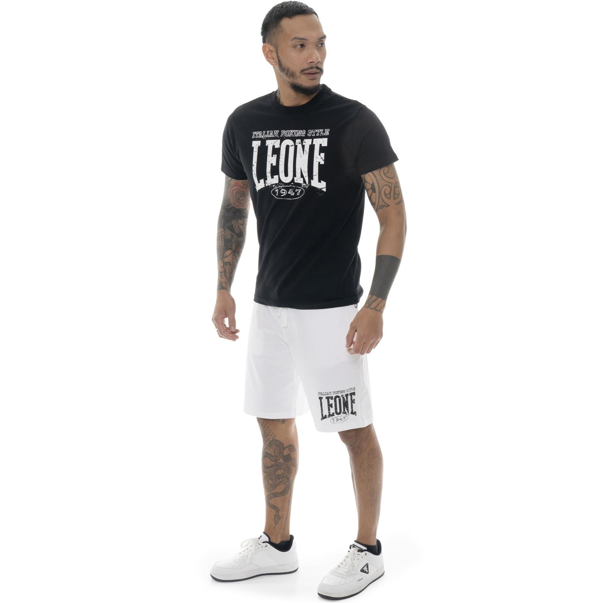 T-shirt da uomo in cotone elasticizzato Leone Boxing Legend