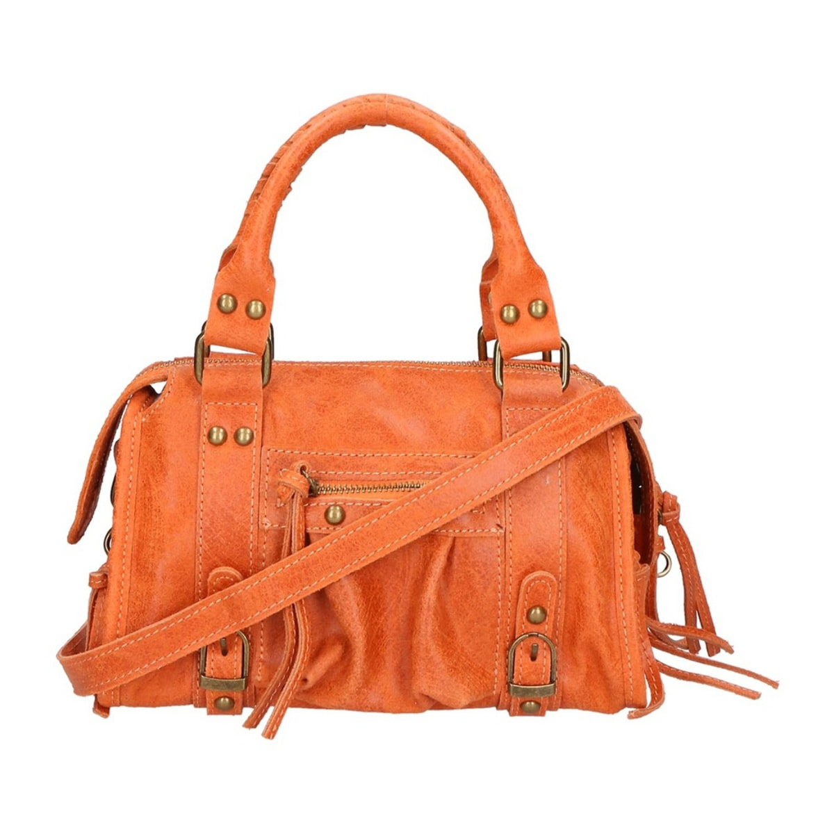 Borsa a spalla da donna - Modello Erisia - Vera pelle - 25.0 x 15.0 x 10.0 cm