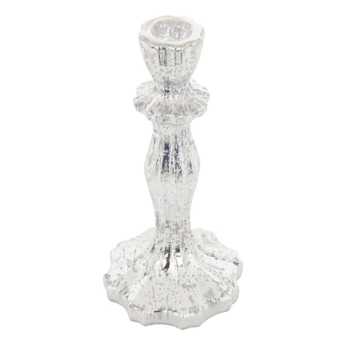 BOUGEOIR VR ARGENT H20CM