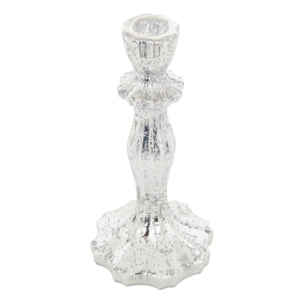 BOUGEOIR VR ARGENT H20CM