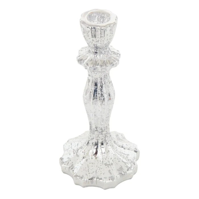 BOUGEOIR VR ARGENT H20CM