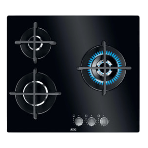 AEG Placa de gas Serie 6000 Gas on Glass de 60 cm HKB63320NB