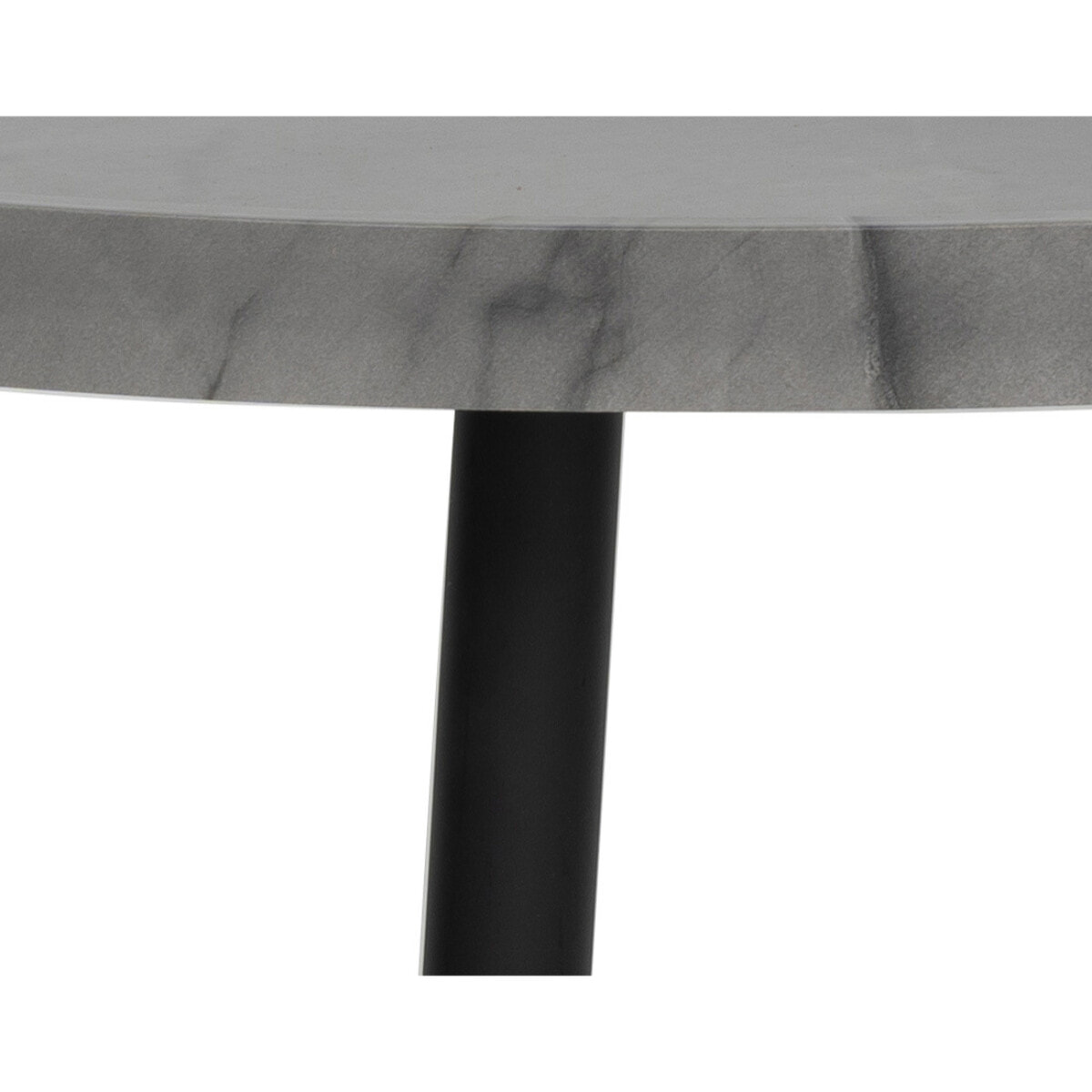 Helsinki - table basse - effet marbre - 80 cm - Gris
