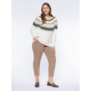 Fiorella Rubino - Pantaloni dritti con tasche all'americana - Beige