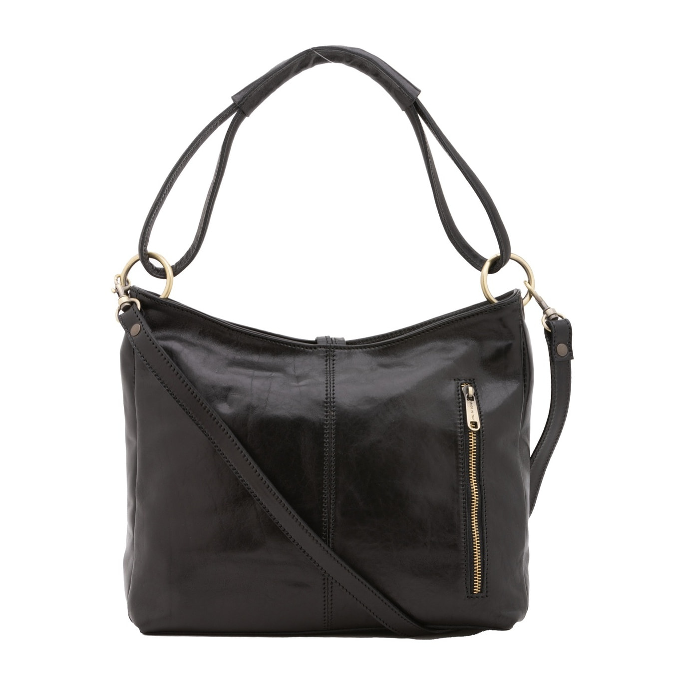 Borsa a spalla da donna - Modello False - 100% pelle - 29.0 x 32.0 x 11.0 cm