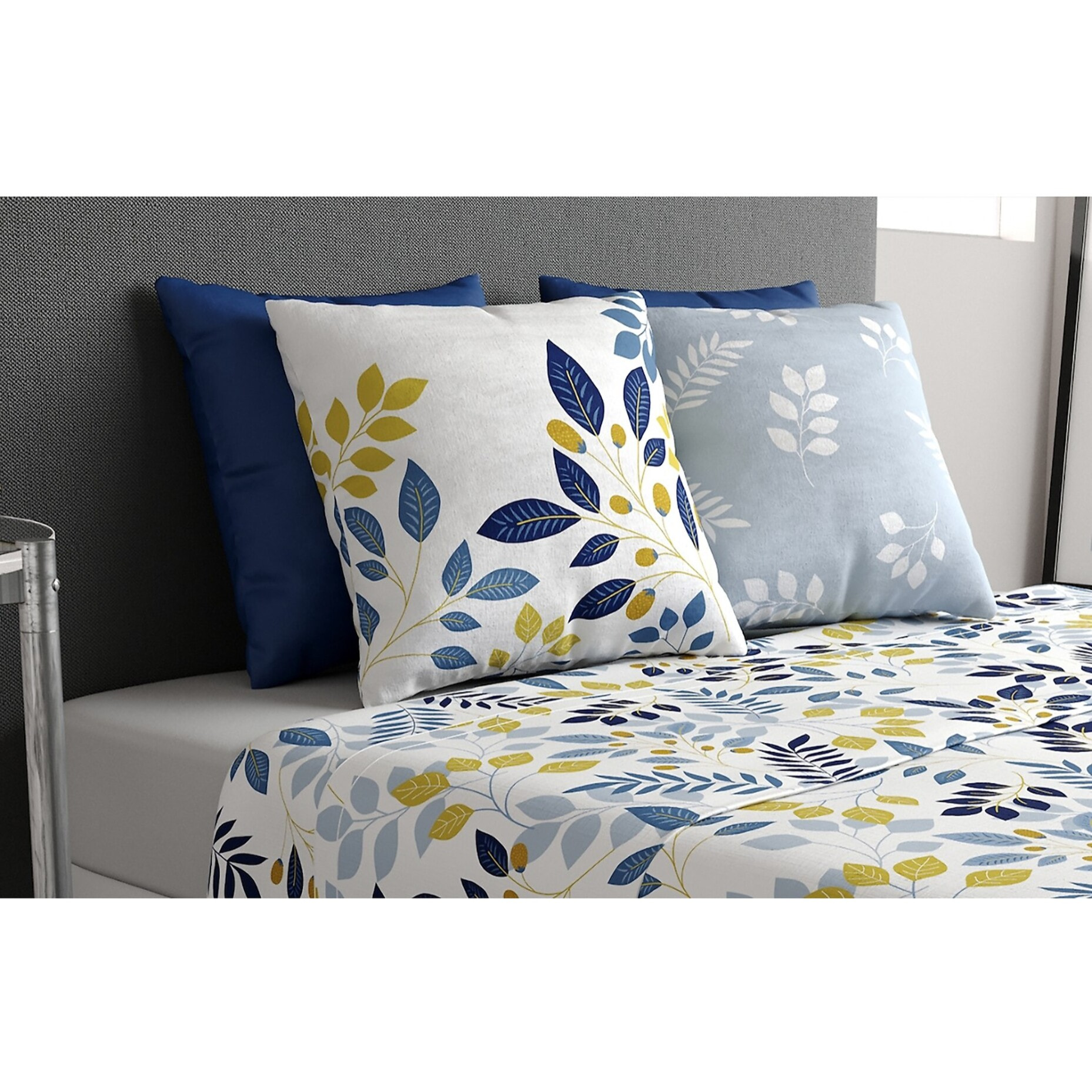 Parure De Drap 3pcs avec Drap Housse 90x190cm 100% Coton 57fils-chloÉ