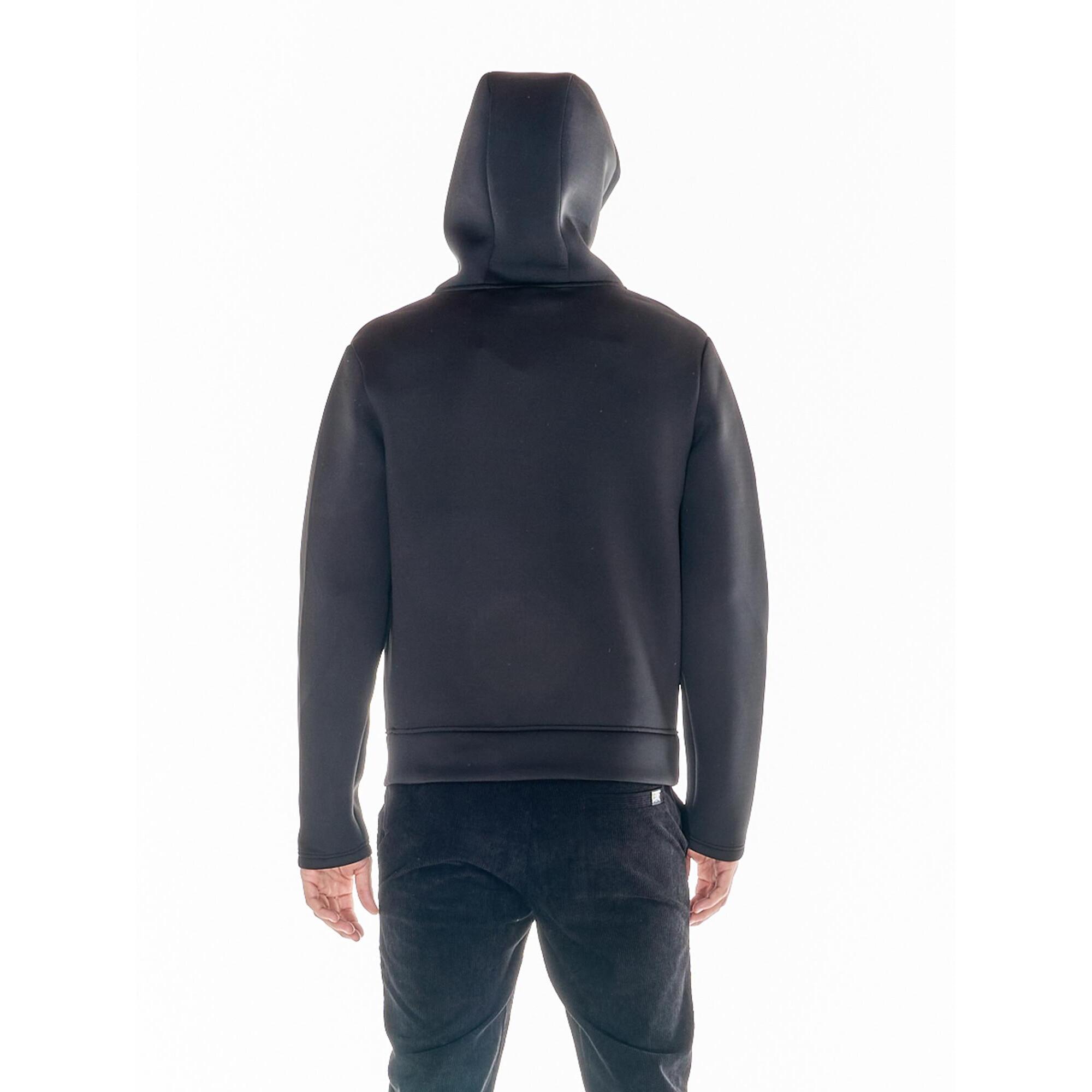 Giacca da uomo con cappuccio e zip, in neoprene Leone 1947 Soft Basic