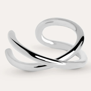 Orecchino Singolo Ear Cuff Cross in Argento