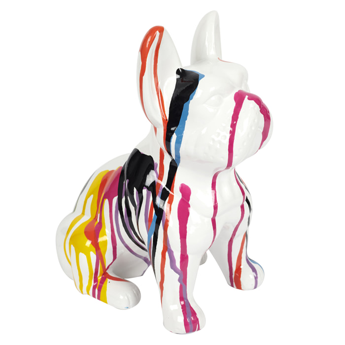 Bulldog Ceramique Coulures 30cm