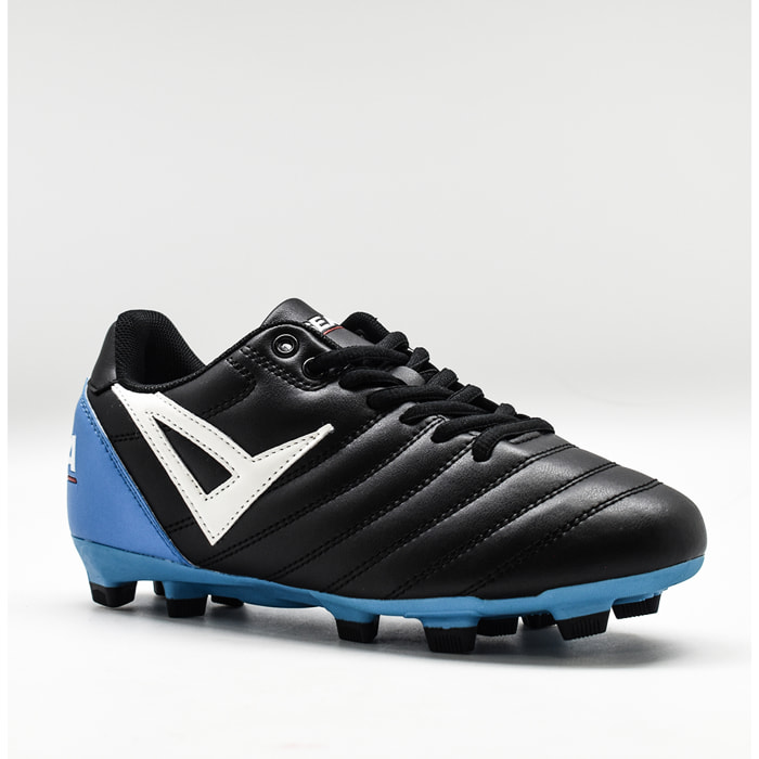 Scarpa DOKO calcio nero azzurro