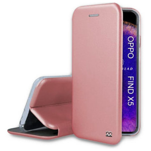 Etui IBROZ Oppo Find X5 Etui Cuir Rose Gold