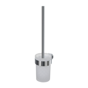 Brosse Wc avec support à  fixer MILO Verre & Acier Spirella
