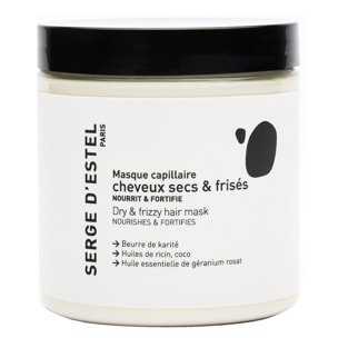 Cheveux Secs et Frisés - Masque Nourrissant et Fortifiant pour Cheveux Secs et Frisés 250g