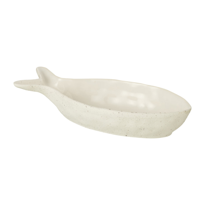 J-Line bol Poisson - porcelaine - beige - large