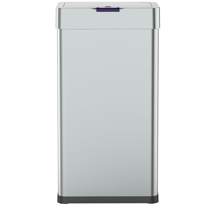 Poubelle automatique inox DAYTONA argent 90L