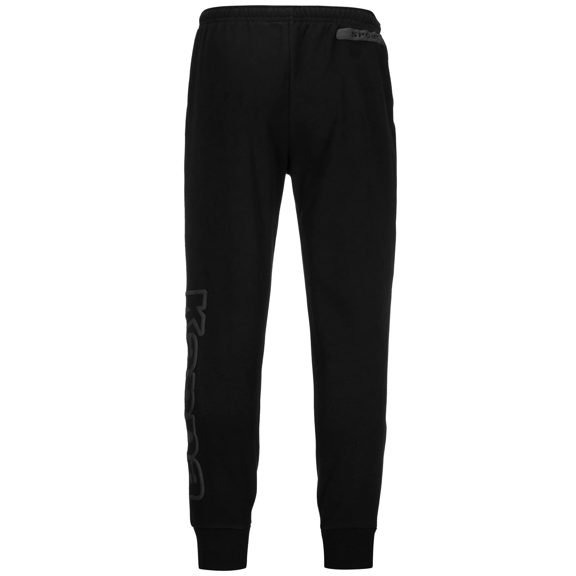 Kappa - Pantaloni Uomo Nero - Logo Bipant Slim