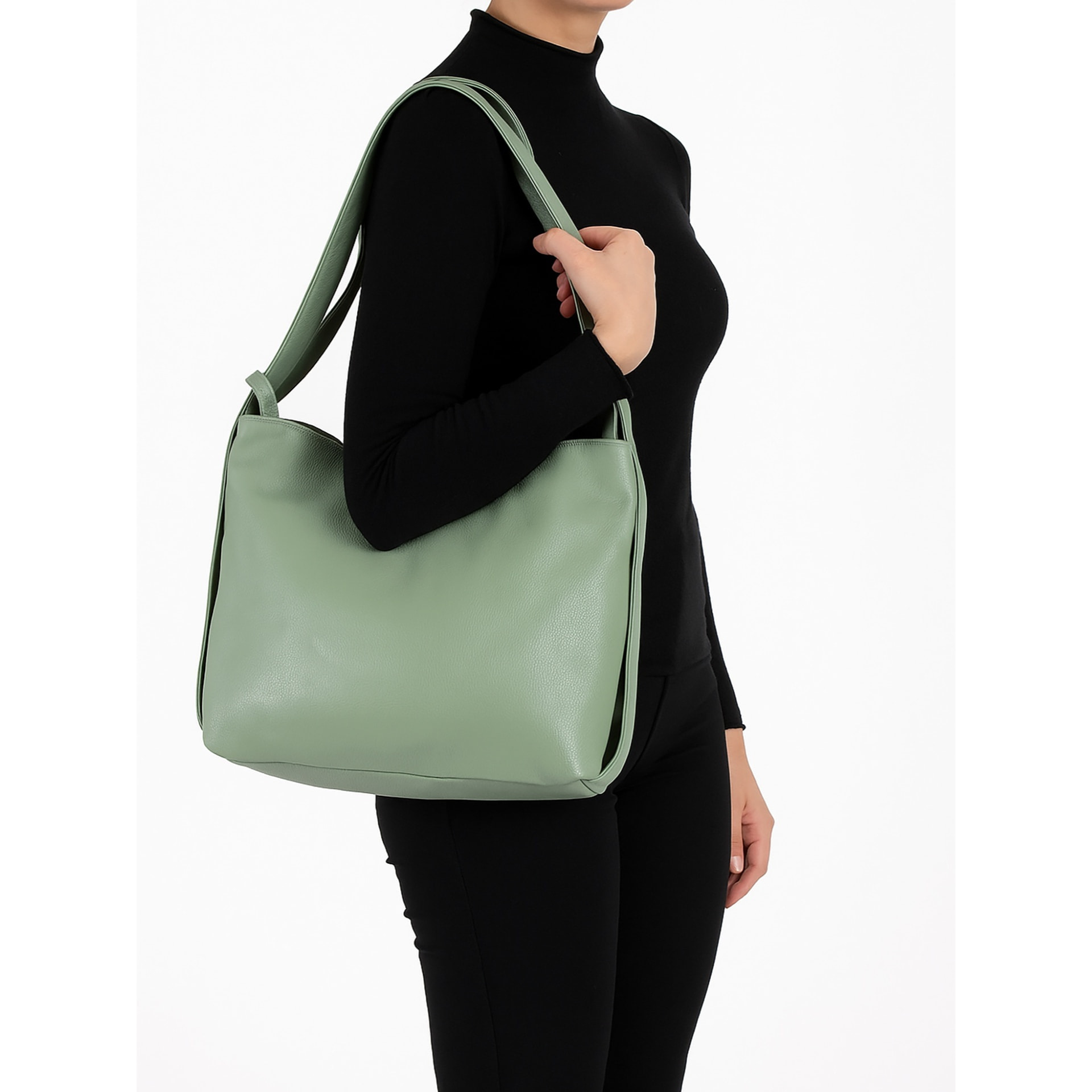 Borsa a mano da donna Made in Italy - Modello Seraphina Nova - 100% pelle - 37.0 x 37.0 x 9.0 cm