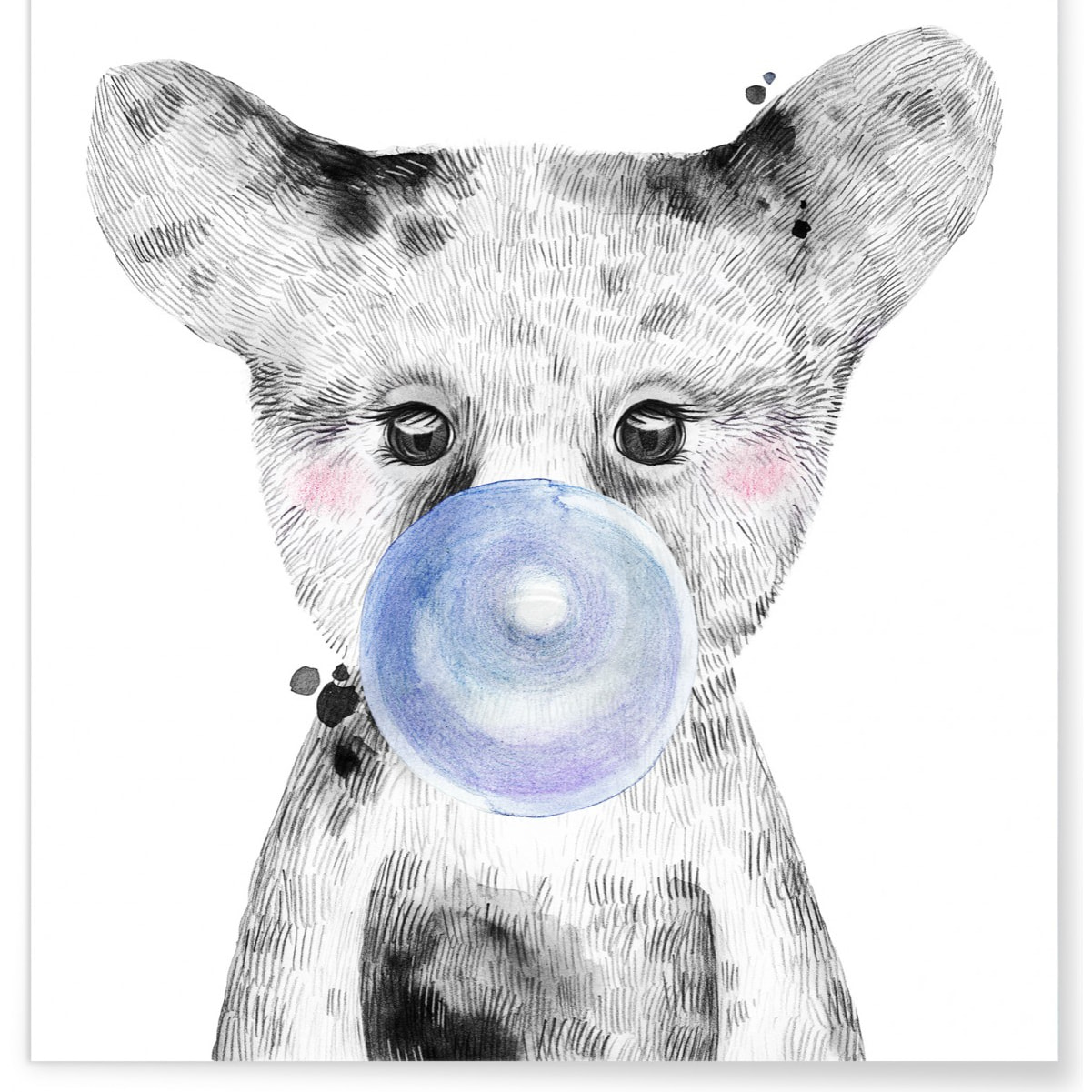 Affiche Bulle d'Ours Bleue