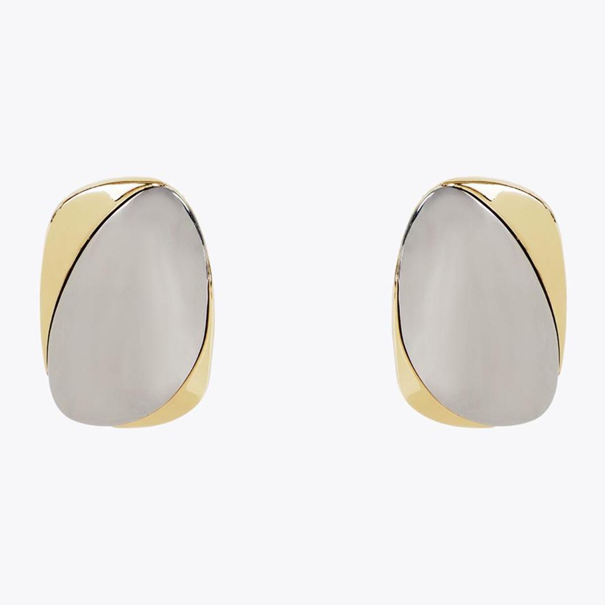 Orecchini grandi metalli combinati