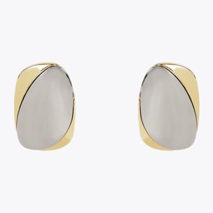 Orecchini grandi metalli combinati