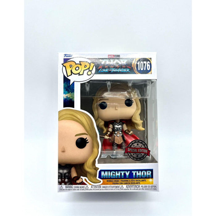 Pop Figura Marvel Thor Love E Thunder Mighty Thor 9cm Esclusiva Funko