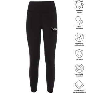 Mallas deportivas de talle alto para mujer ECOON Liverpool - Negro