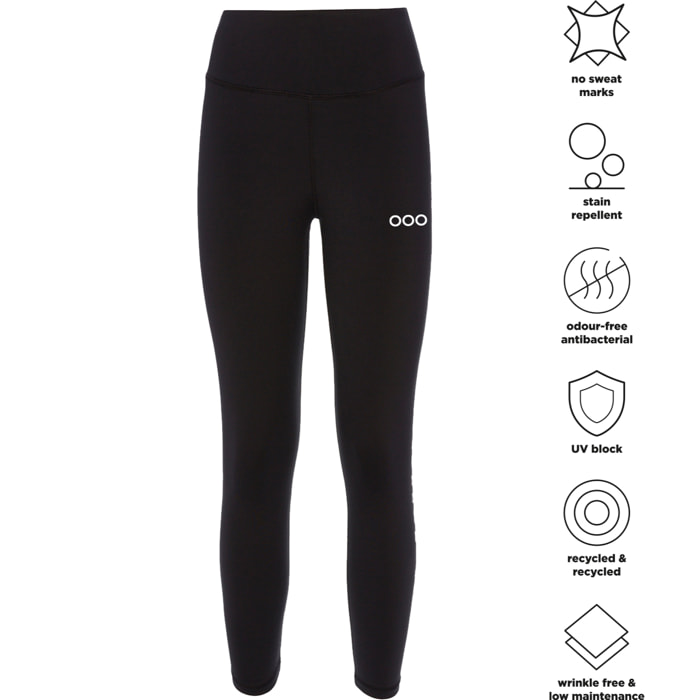 Mallas deportivas de talle alto para mujer ECOON Liverpool - Negro