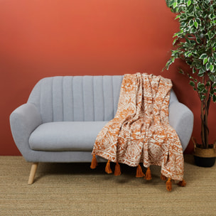 Plaid - HOME DECO FACTORY - Multicolore - Coton Imprimé