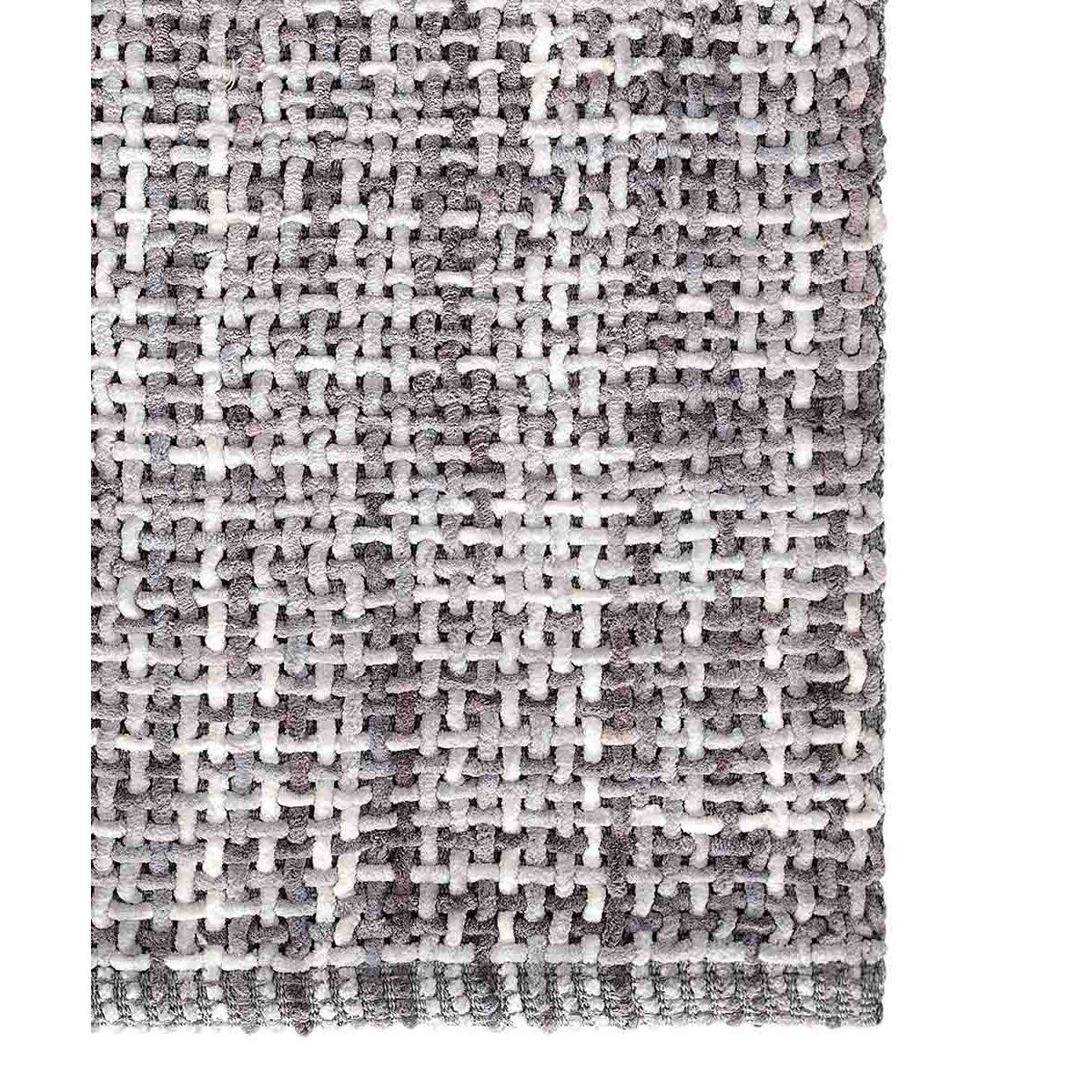 Tappeto bagno CRAZY GRIGIO in microfibra misto cotone, morbido antiscivolo lavabile in lavatrice, tappetino lavabo sanitari bagno