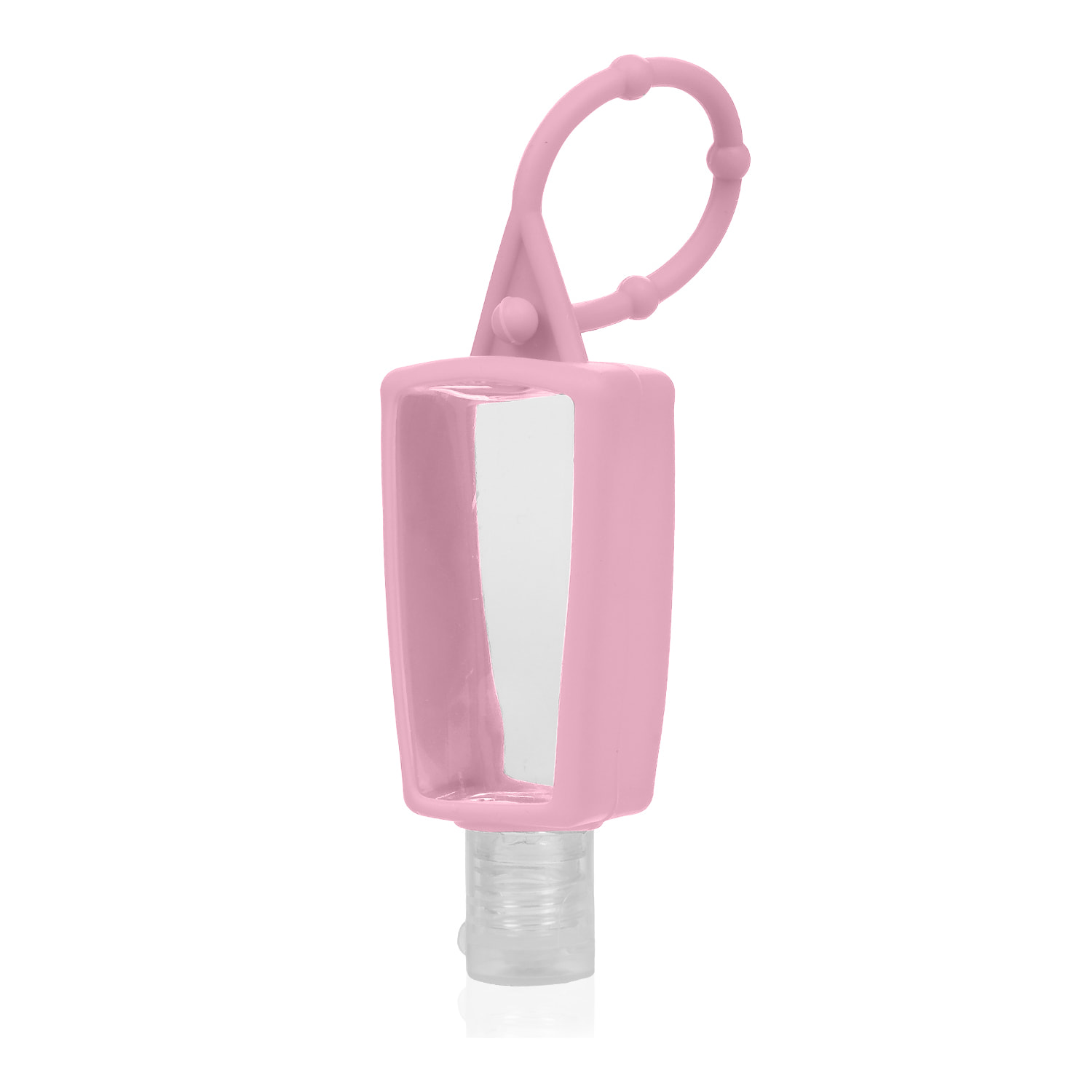 Portachiavi bottiglia igienizzante per mani alcol riempibile 30ml in silicone con pendente