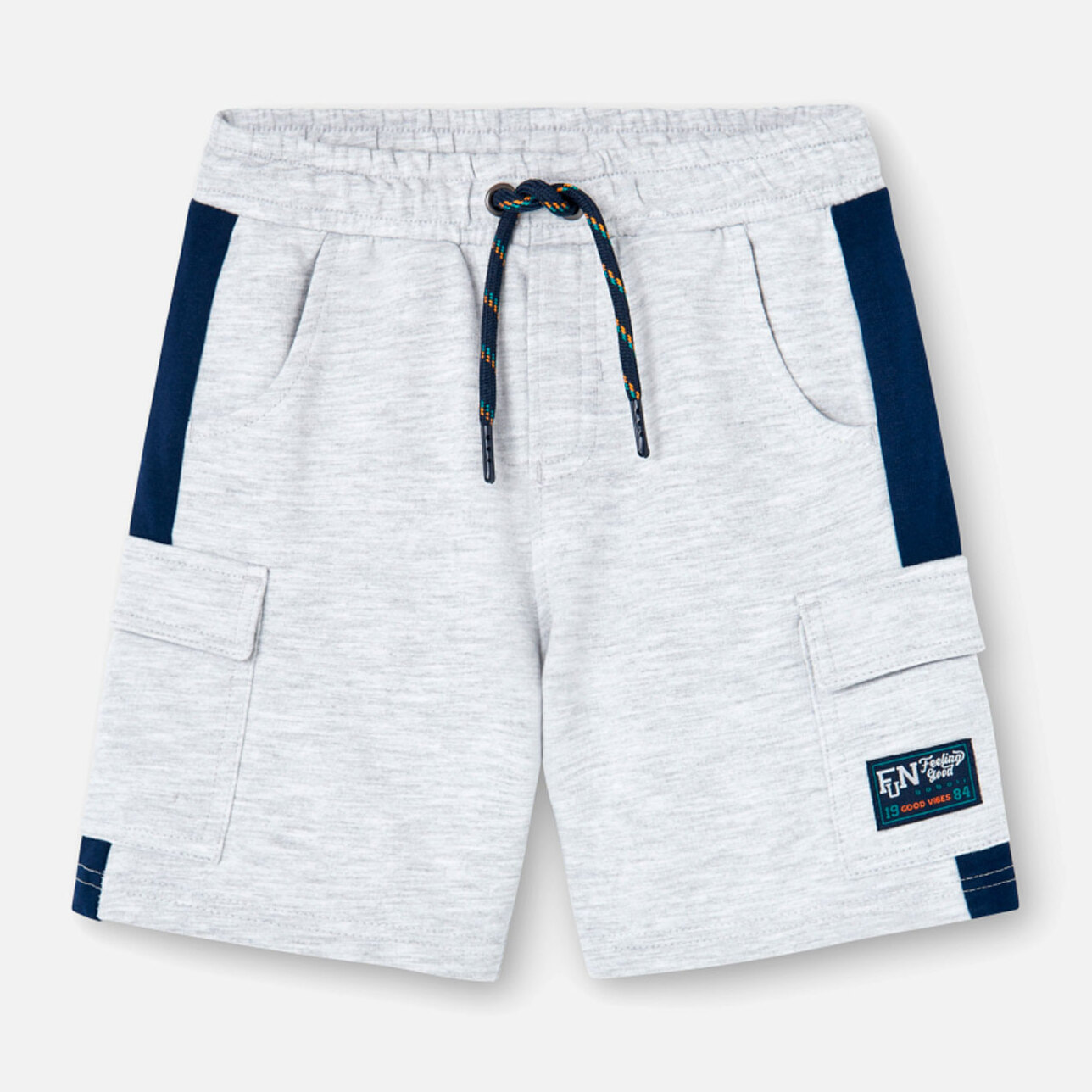 Bermudas en felpa lisas de color gris vigorÃ©, Bermudas, niÃ±o