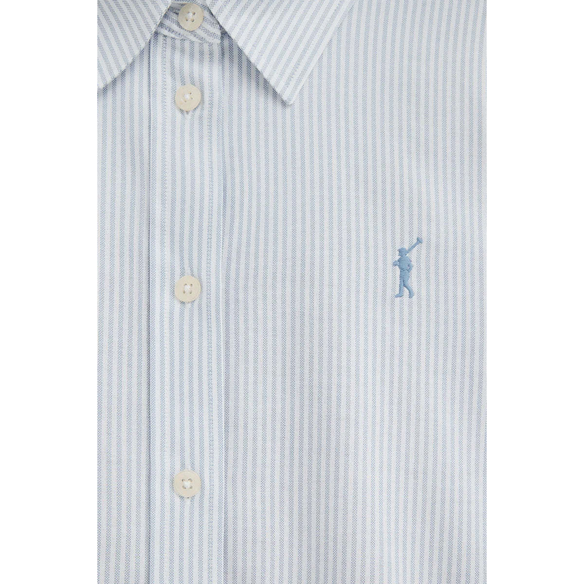 Camicia da donna a righe blu regular fit con logo Rigby Go