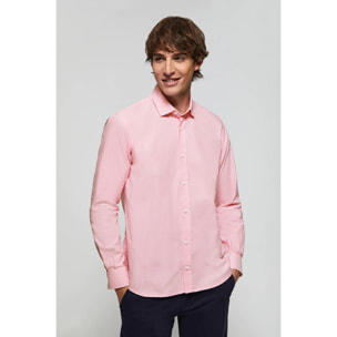 Camisa oxford rosa con detalle bordado Polo Club