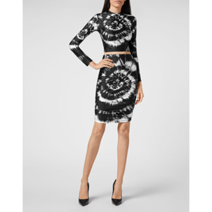 PHILIPP PLEIN Short Skirt TIE DYE