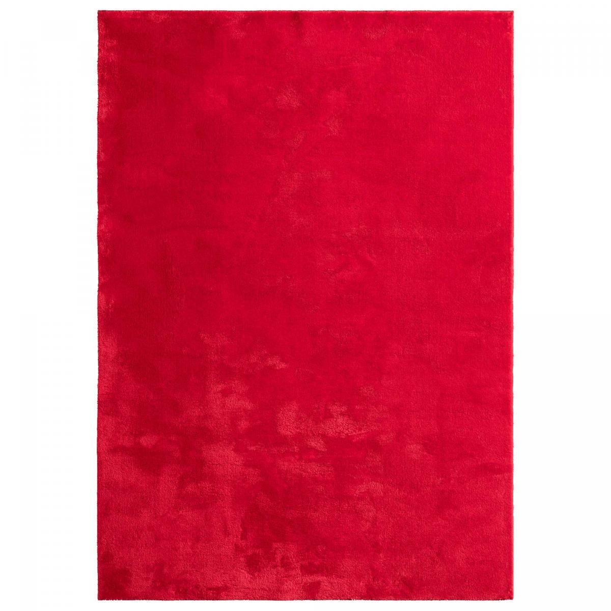 Tapis salon MITA, soft et soyeux, tapis uni à l'aspect Shaggy