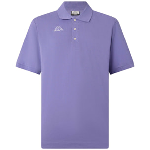 Kappa - Polos Hombre Violeta - Logo Life Mss