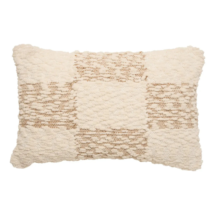 Coussin Ameya rectangulaire 38x58cm beige