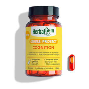 Herbalgem- Complément alimentaire Cognition - 30 GELULES