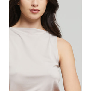 Smanicato scollo barchetta seamless